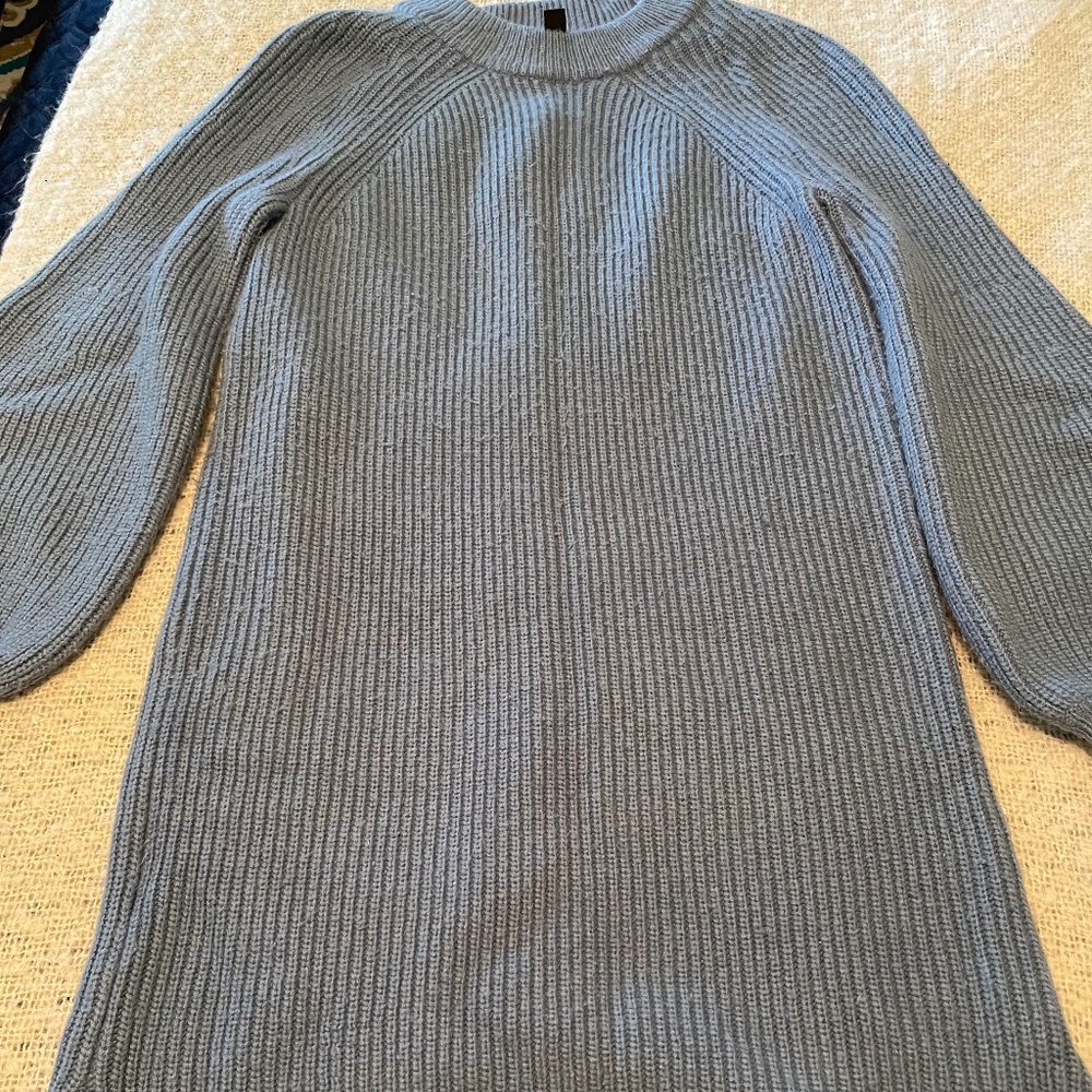 Ann Taylor blue sweater dress